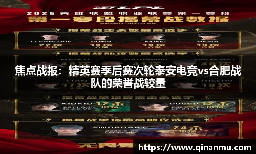 焦点战报：精英赛季后赛次轮泰安电竞vs合肥战队的荣誉战较量